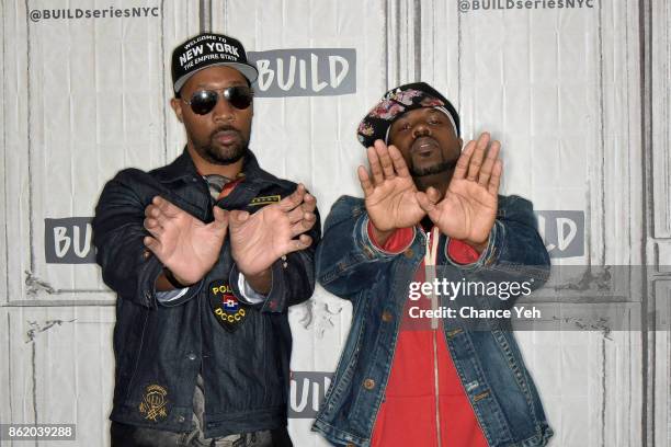 And DJ Mathematics attend Build series to discuss "Wu-Tang: The Saga Continues" at Build Studio on October 16, 2017 in New York City.