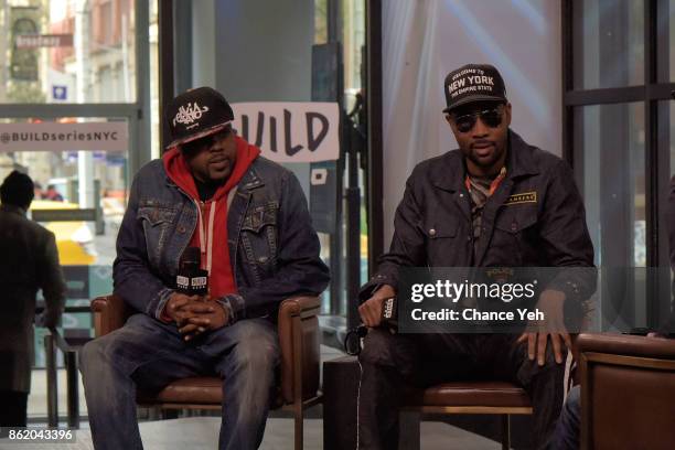 Mathematics and RZA attend Build series to discuss "Wu-Tang: The Saga Continues" at Build Studio on October 16, 2017 in New York City.