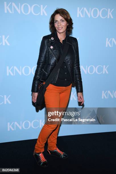 Elizabeth Bourgine attends "Knock" Premiere at Cinema UGC Normandie on October 16, 2017 in Paris, France.