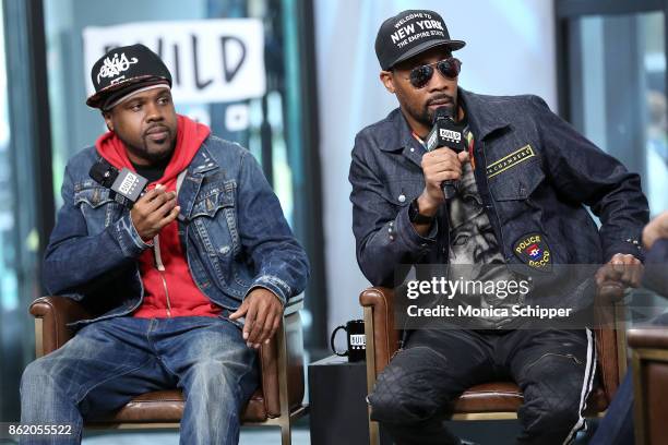 Mathematics and RZA discuss "Wu-Tang: The Saga Continues" at Build Studio on October 16, 2017 in New York City.