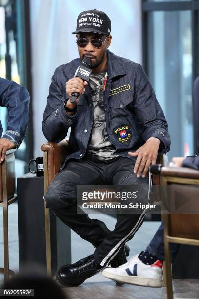 Discusses "Wu-Tang: The Saga Continues" at Build Studio on October 16, 2017 in New York City.
