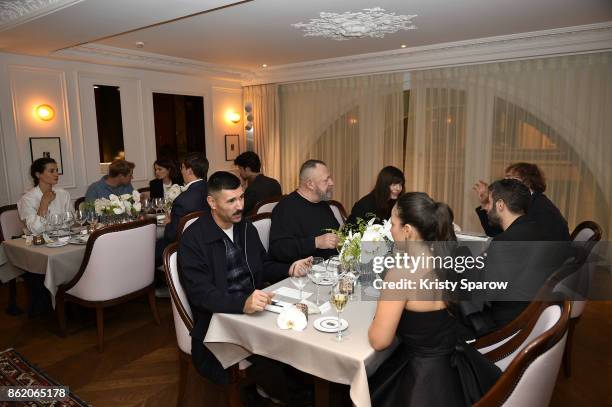 Guests attend the Surface Magazine Fall Fashion Issue 2017 Presentation on October 16, 2017 in Paris, France.