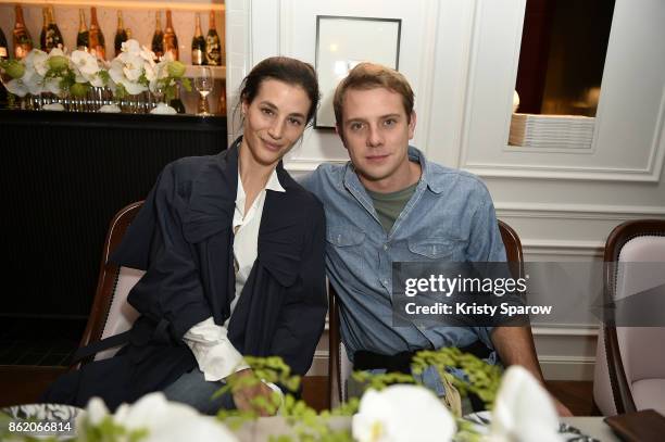 Elisa Lasowski and Jonathan Anderson attend the Surface Magazine Fall Fashion Issue 2017 Presentation on October 16, 2017 in Paris, France.