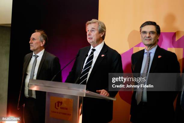 Jacky Lorenzetti, president of U Arena during Official Opening of U Arena at U Arena on October 16, 2017 in Nanterre, France.