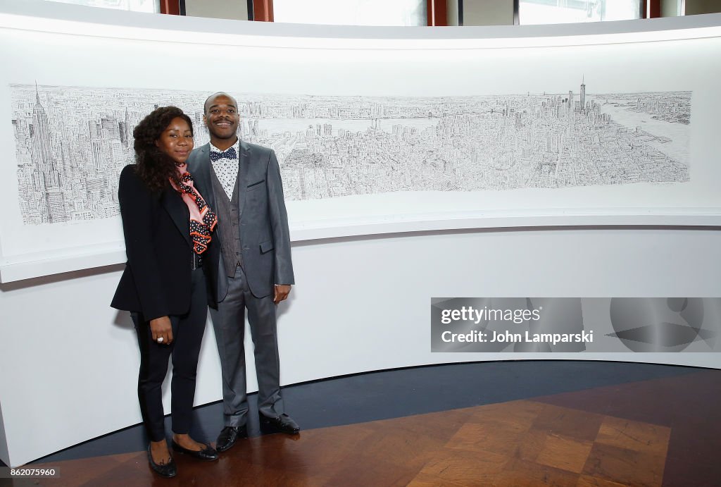 Empire State Building Unveils Commissioned Cityscape By Artist Stephen Wiltshire