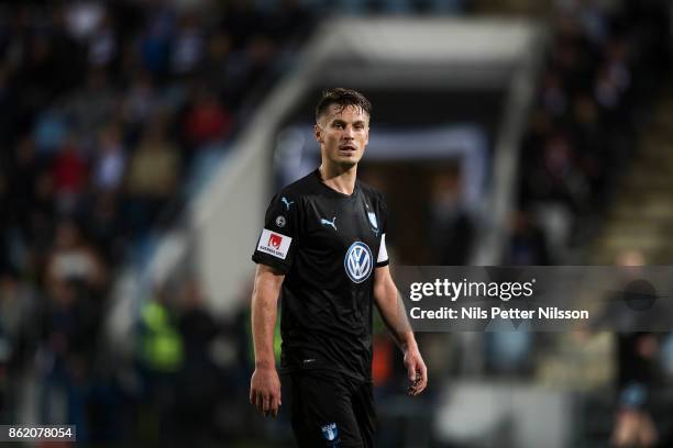 Markus Rosenberg of Malmo FF during the Allsvenskan match between IFK Norrkoping and Malmo FF at Ostgotaporten on October 16, 2017 in Norrkoping,...