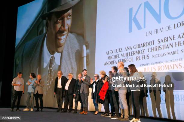 Co-producers of the movie Marc Missonnier, Olivier Delbosc, Stephane Celerier, actors of the movie Michel Vuillermoz, Yves Pignot, Christian Hecq,...