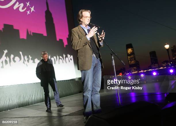 Screenwriter/director David Koepp speaks during a screening of "Butch Cassidy" during the 2009 Tribeca Film Festival at North Cove at World Financial...