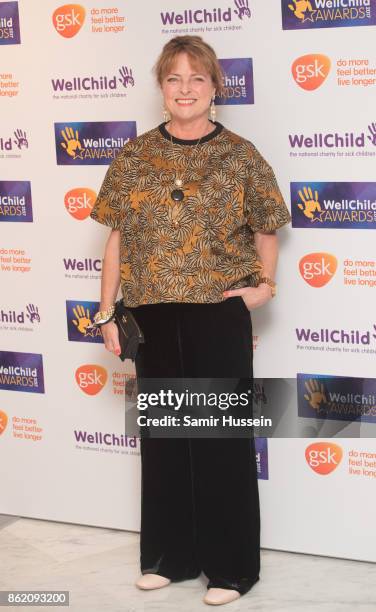 Janet Ellis attends the WellChild Awards at Royal Lancaster Hotel on October 16, 2017 in London, England.