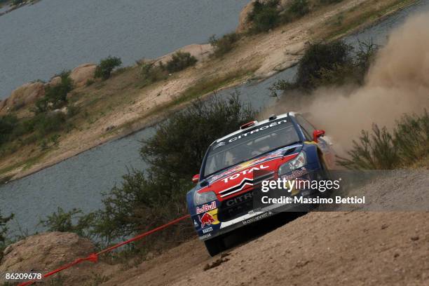 Daniel Sordo and Marc Marti of Spain in action in the Citroen C 4 Total during LEG 1 of the WRC Argentina Rally on April 24 in Cordoba, Argentina