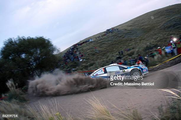 Matthew Wilson and Scott Martin of Great Britain are shown in action in the Stobart VK Ford Focus during LEG 1 of the WRC Argentina Rally on April 24...