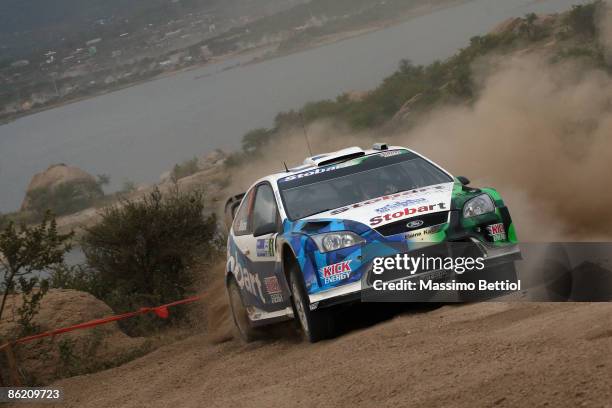 Matthew Wilson and Scott Martin of Great Britain are shown in action in the Stobart VK Ford Focus during LEG 1 of the WRC Argentina Rally on April 24...