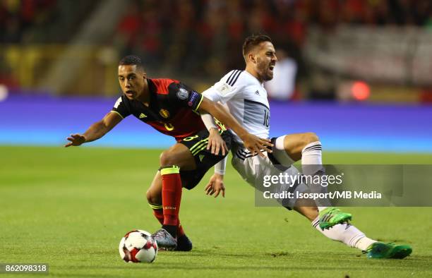 Brussels, Belgium / Fifa World Cup 2018 Qualifying match : Belgium v Cyprus / "nYouri TIELEMANS - Charalambos KYRIAKOU"nEuropean Qualifiers /...