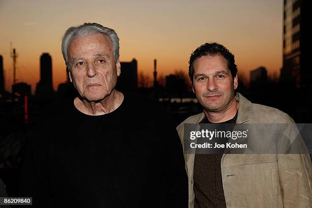 Screenwriters William Goldman and Scott Frank attend the 8th Annual Tribeca Film Festival's Tribeca Drive-In presentations of "Butch Cassidy and the...