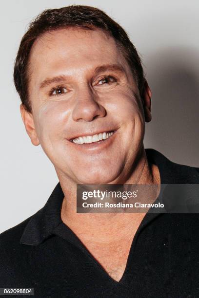 American romance novelist, screenwriter and producer Nicholas Sparks poses on October 16, 2017 in Milan, Italy.