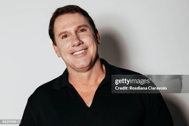 American romance novelist, screenwriter and producer Nicholas Sparks poses on October 16, 2017 in Milan, Italy.