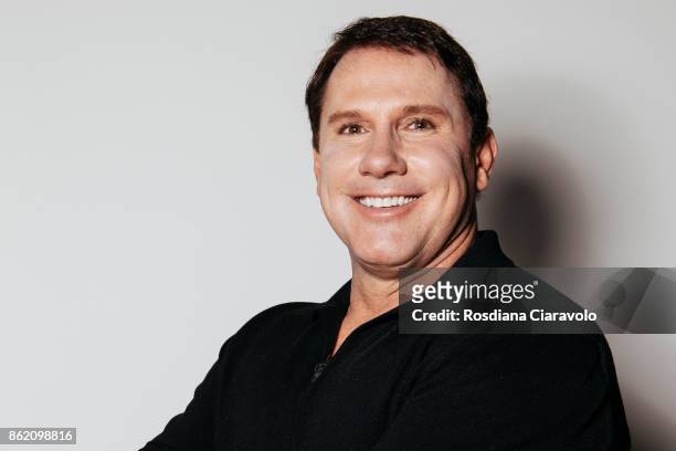 American romance novelist, screenwriter and producer Nicholas Sparks poses on October 16, 2017 in Milan, Italy.
