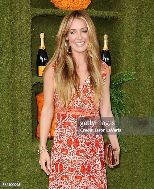 Cat Deeley attends the 8th annual Veuve Clicquot Polo Classic at Will Rogers State Historic Park on October 14, 2017 in Pacific Palisades, California.