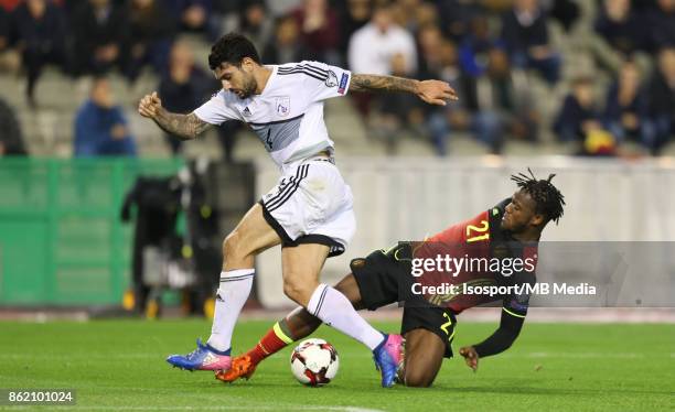 Brussels, Belgium / Fifa World Cup 2018 Qualifying match : Belgium v Cyprus / "nGiorgos MERKIS - Michy BATSHUAYI"nEuropean Qualifiers / Qualifying...