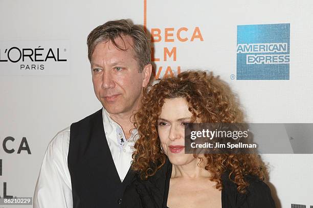 Singer/actress Bernadette Peters and Rich Lindy attends 8th Annual Tribeca Film Festival "Don McKay" premiere at the BMCC/Tribeca Performing Arts...