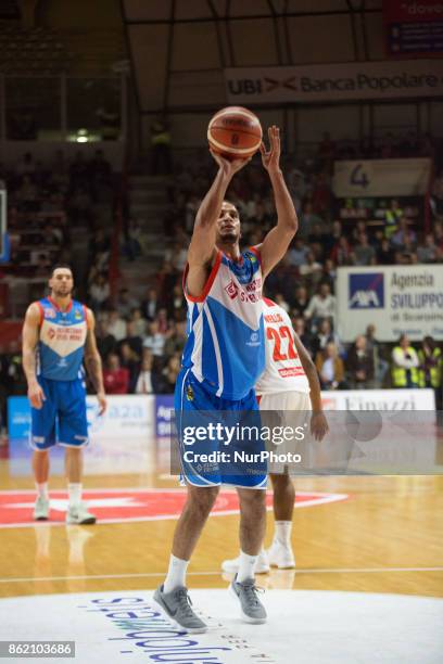 Jaime Smith PALLACANESTRO CANTU' in action during the Italy Lega Basket of Serie A, match between Openjobmetis Varese and Cantu, Italy on 16 October...