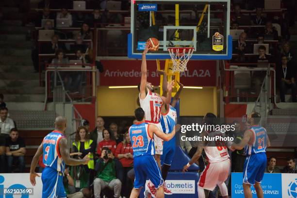 Of penjobmetis in action during the Italy Lega Basket of Serie A, match between Openjobmetis Varese and Cantu, Italy on 16 October 2017 in Varese...