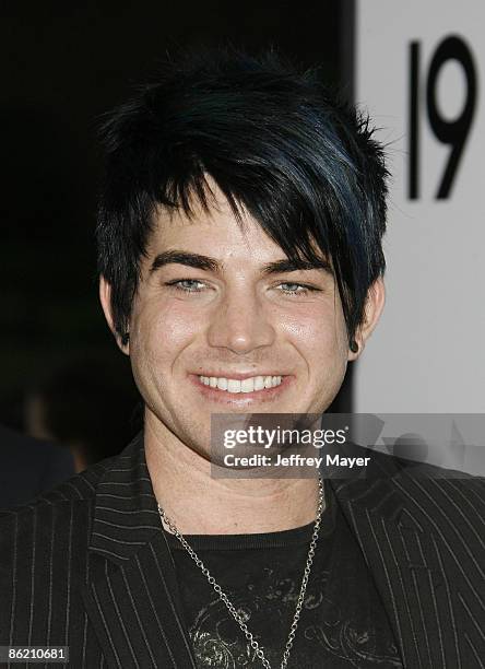 American Idol Finalist Adam Lambert arrives at BritWeek 2009 Champagne VIP Reception at a Private Residence on April 23, 2009 in Los Angeles,...
