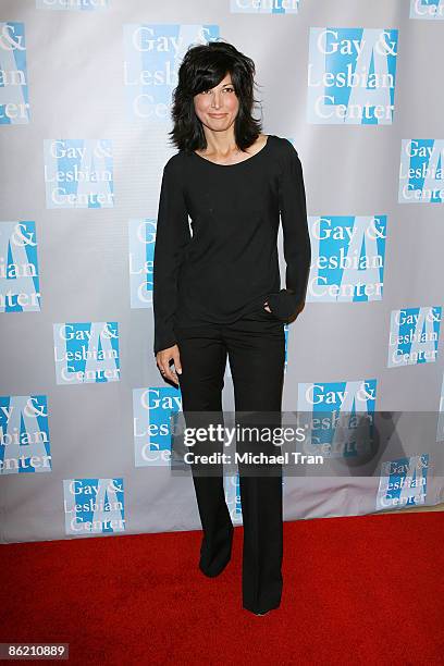 Elizabeth Keener arrives to "An Evening with Women: Celebrating Art, Music & Equality" presented by the L.A. Gay & Lesbian Center held at The Beverly...
