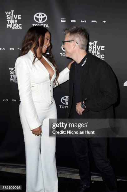 Actress La La Anthony andn VH1 Save the Music Vice President and Executive Director Henry Donahue attend VH1 Save The Music 20th Anniversary Gala at...