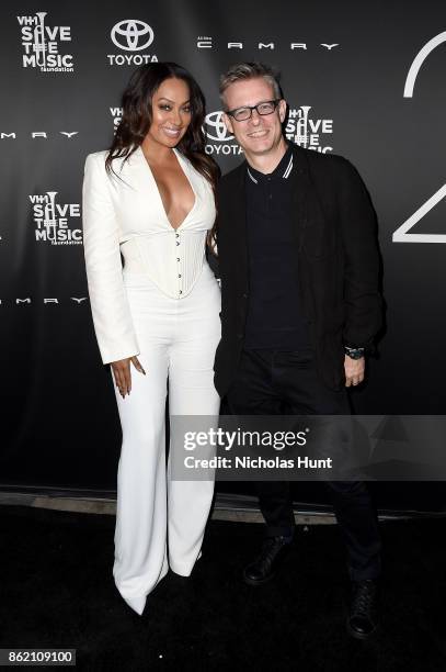 Actress La La Anthony andn VH1 Save the Music Vice President and Executive Director Henry Donahue attend VH1 Save The Music 20th Anniversary Gala at...