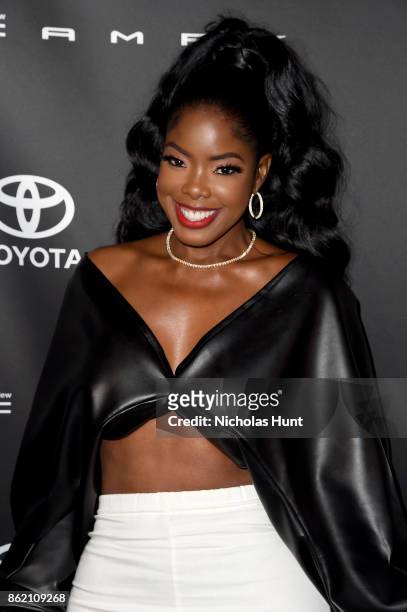 Juju C. Attends VH1 Save The Music 20th Anniversary Gala at SIR Stage37 on October 16, 2017 in New York City.