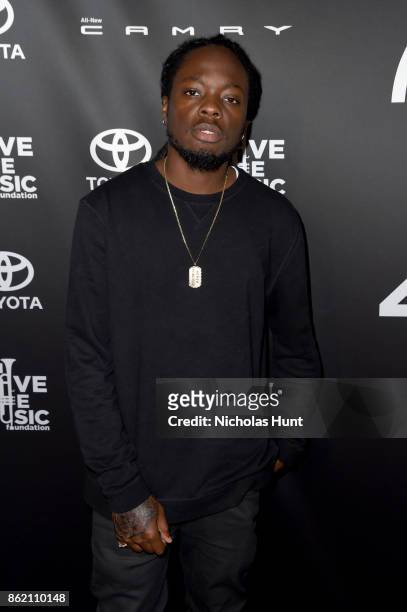 Oswin Benjamin attends VH1 Save The Music 20th Anniversary Gala at SIR Stage37 on October 16, 2017 in New York City.