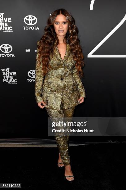 Personality Rocsi Diaz attends VH1 Save The Music 20th Anniversary Gala at SIR Stage37 on October 16, 2017 in New York City.