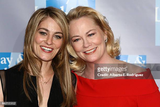 Actress Clementine Ford and actress Cybill Shepherd arrive at the L.A. Gay and Lesbian Center's "An Evening with Women: Celebrating Art, Music and...