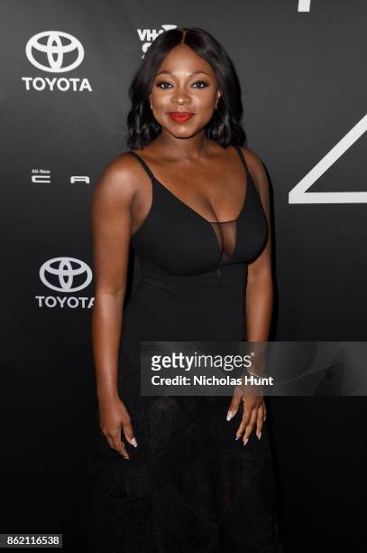 Singer Naturi Naughton attends VH1 Save The Music 20th Anniversary Gala at SIR Stage37 on October 16, 2017 in New York City.
