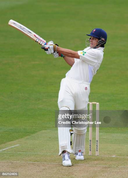 Alastair Cook of Essex in action during the Tourist match bewteen Essex and West Indies at The Ford County Ground on April 25, 2009 in Chelmsford,...