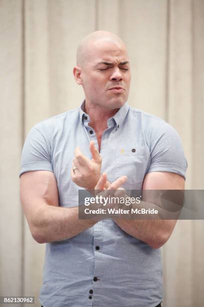 Cunio during the rehearsal for 'And The World Goes 'Round' The Abingdon Theatre Company's 25th Anniversary Gala at the Pearl Studios on October 16,...