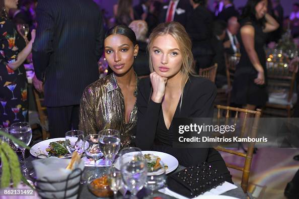 Jasmine Tookes and Romee Strijd attend the 11th Annual Golden Heart