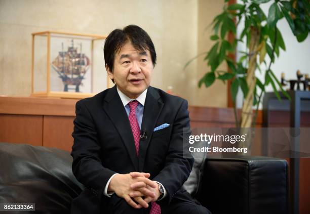 Heizo Takenaka, professor at Toyo University and professor emeritus at Keio University, listens during an interview in Tokyo, Japan, on Monday, Oct....