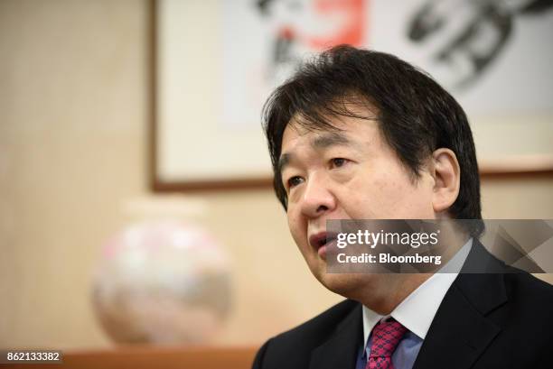 Heizo Takenaka, professor at Toyo University and professor emeritus at Keio University, speaks during an interview in Tokyo, Japan, on Monday, Oct....