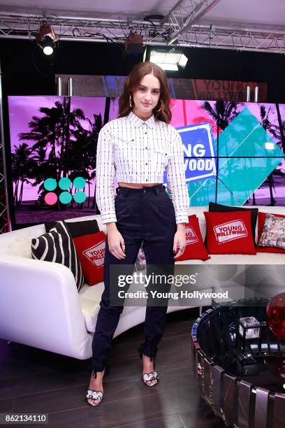 October 16: Grace Van Patten visits the Young Hollywood Studio on October 16, 2017 in Los Angeles, California.