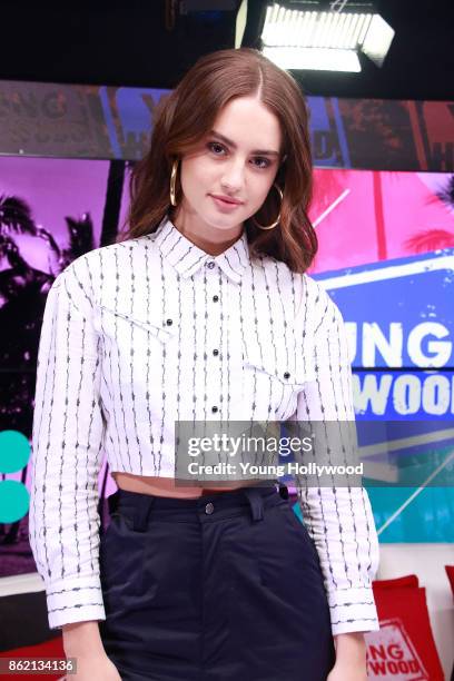 October 16: Grace Van Patten visits the Young Hollywood Studio on October 16, 2017 in Los Angeles, California.