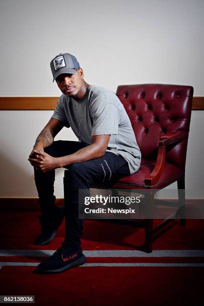 Singer Ne-Yo poses during a photo shoot in Darwin, Northern Territory.