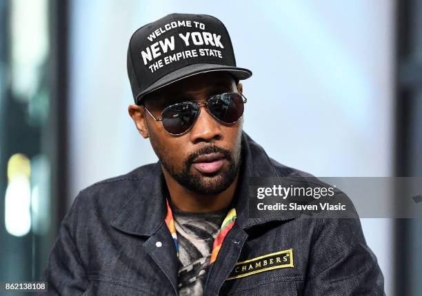 Rapper RZA visits Build to discuss "Wu-Tang: The Saga Continues" at Build Studio on October 16, 2017 in New York City.