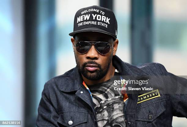 Rapper RZA visits Build to discuss "Wu-Tang: The Saga Continues" at Build Studio on October 16, 2017 in New York City.