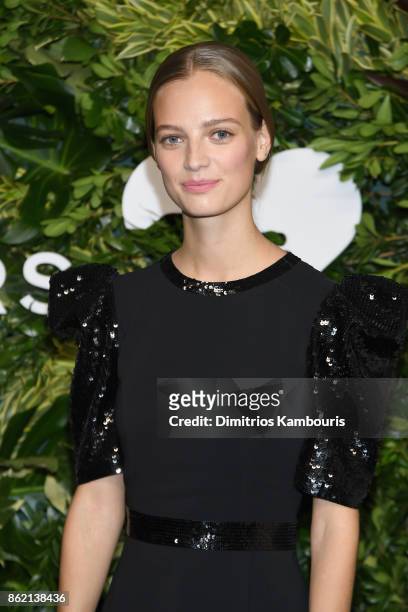 Ine Neefs attends the 11th Annual Golden Heart Awards benefiting God's Love We Deliver on October 16, 2017 in New York City.