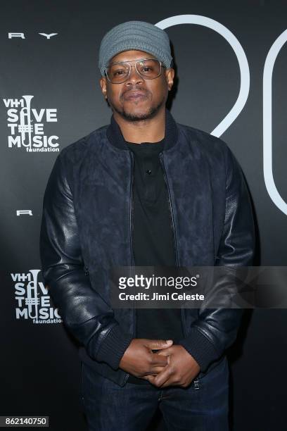 Sway Calloway attends the VH1 Save The Music 20th Anniversary #TurnItUpTo20 Gala at SIR Stage37 on October 16, 2017 in New York City.