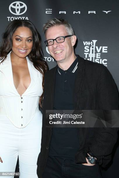 La La Anthony and Henry Donahue attend the VH1 Save The Music 20th Anniversary #TurnItUpTo20 Gala at SIR Stage37 on October 16, 2017 in New York City.