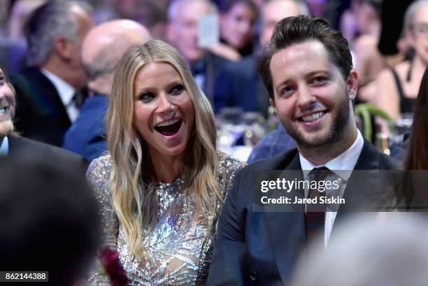 Gwyneth Paltrow and Derek Blasberg attend The 11th Annual Golden Heart Awards benefiting God's Love We Deliver at Spring Studios on October 16, 2017...