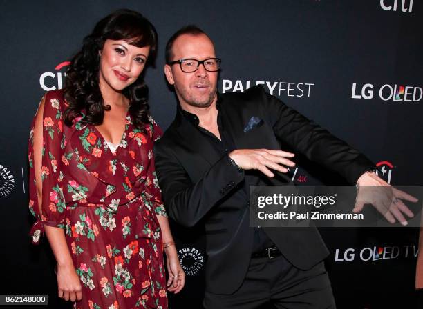 Actors Marisa Ramirez and Donnie Wahlberg attend PaleyFest NY 2017 -... News Photo - Getty Images